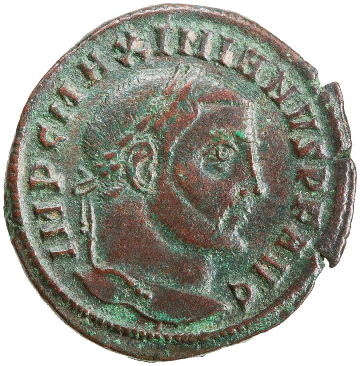 RIC VI Ticinum 59b, аверс, American Numismatic Society (ans)