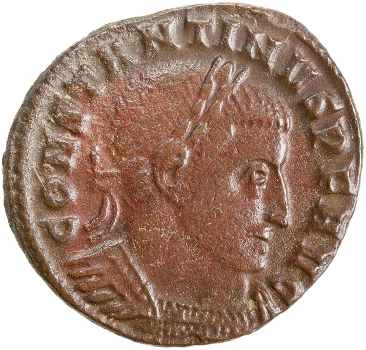 RIC VI Ticinum 135a, аверс, American Numismatic Society (ans)