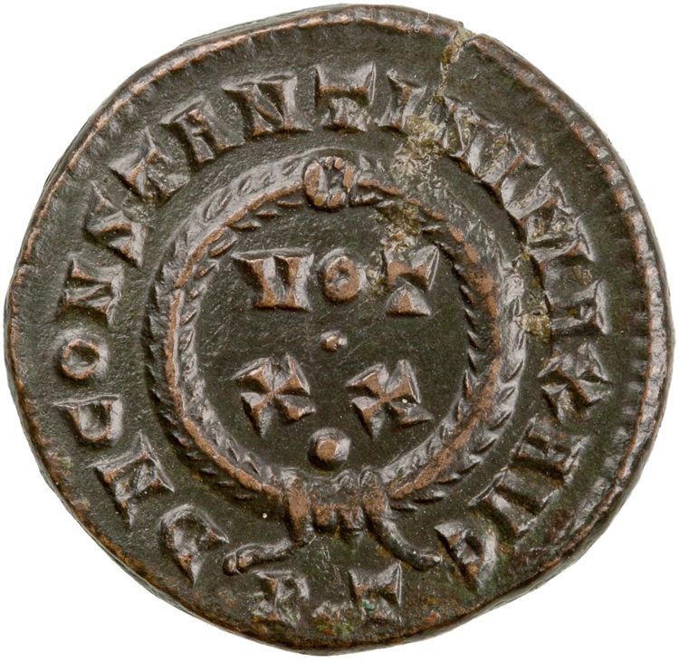 RIC VII Ticinum 163, reverse, American Numismatic Society (ans)