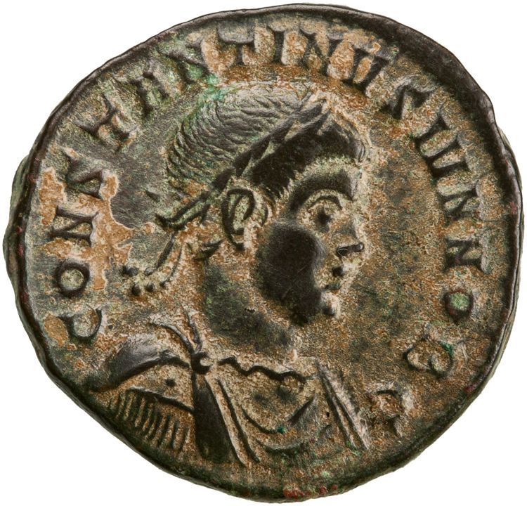 RIC VII Ticinum 154, аверс, American Numismatic Society (ans)