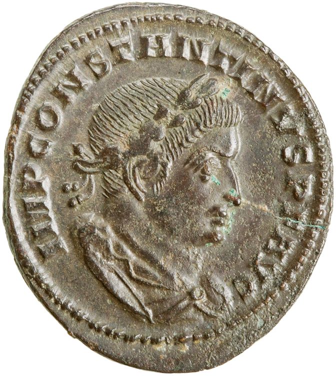 RIC VI Lugdunum 307, obverse, American Numismatic Society (ans)