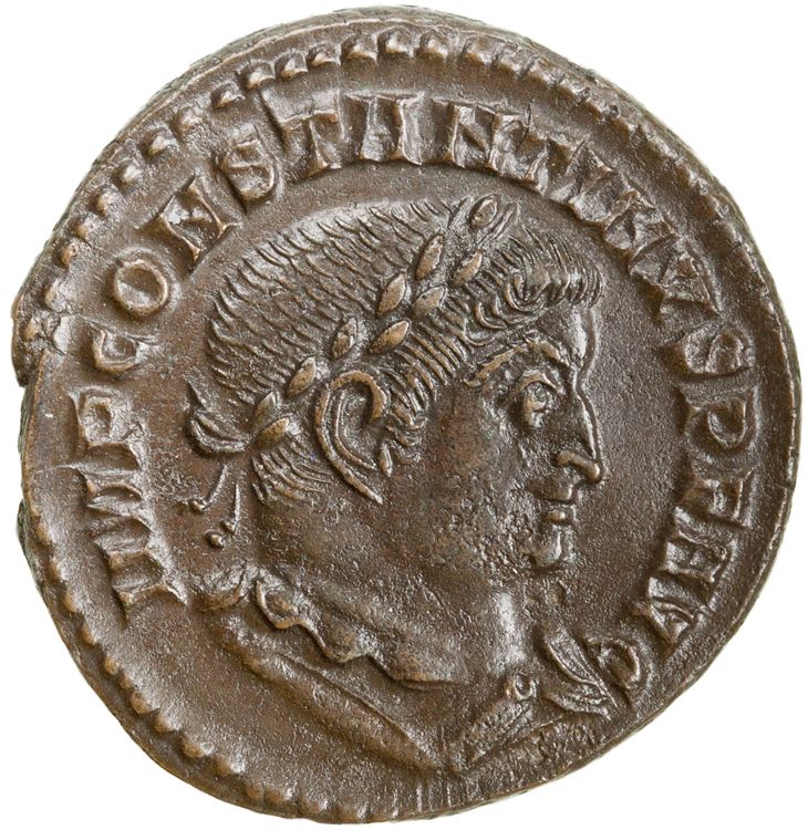 RIC VI Lugdunum 307, obverse, American Numismatic Society (ans)