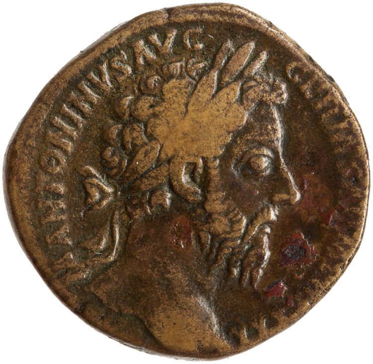 аверс RIC III Marcus Aurelius 1161