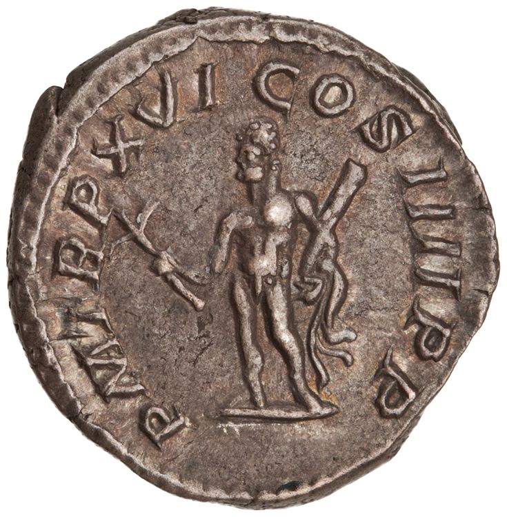 RIC IV Caracalla 206b, реверс, American Numismatic Society (ans)