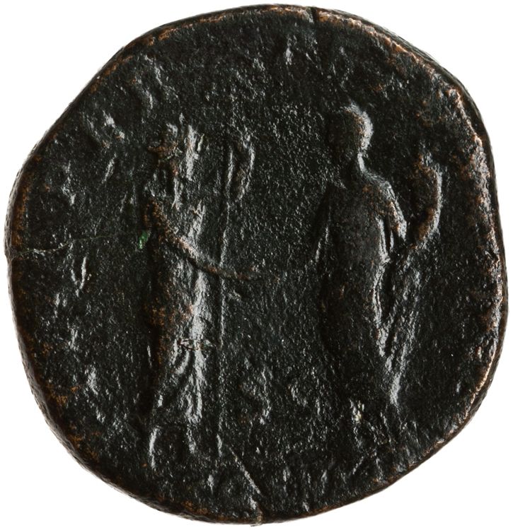 RIC III Commodus 595, реверс, American Numismatic Society (ans)