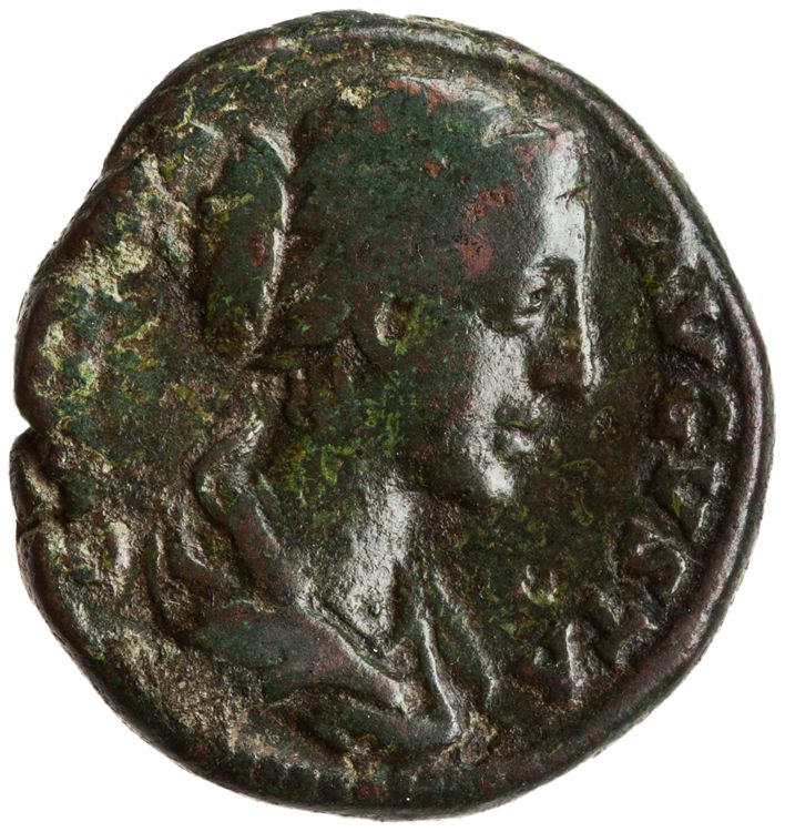 RIC III Commodus 678 (as), obverse, American Numismatic Society (ans)