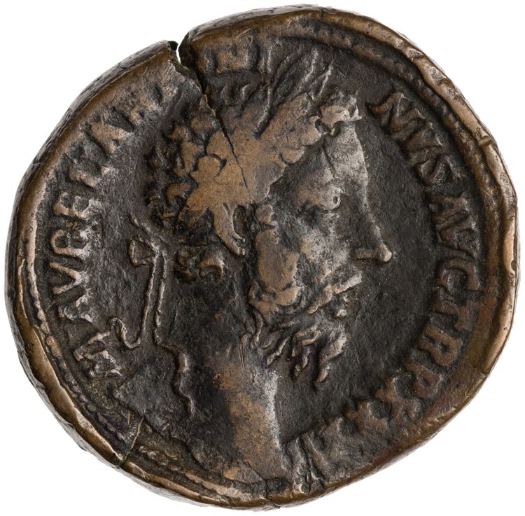 RIC III Marcus Aurelius 1227, obverse, American Numismatic Society (ans)