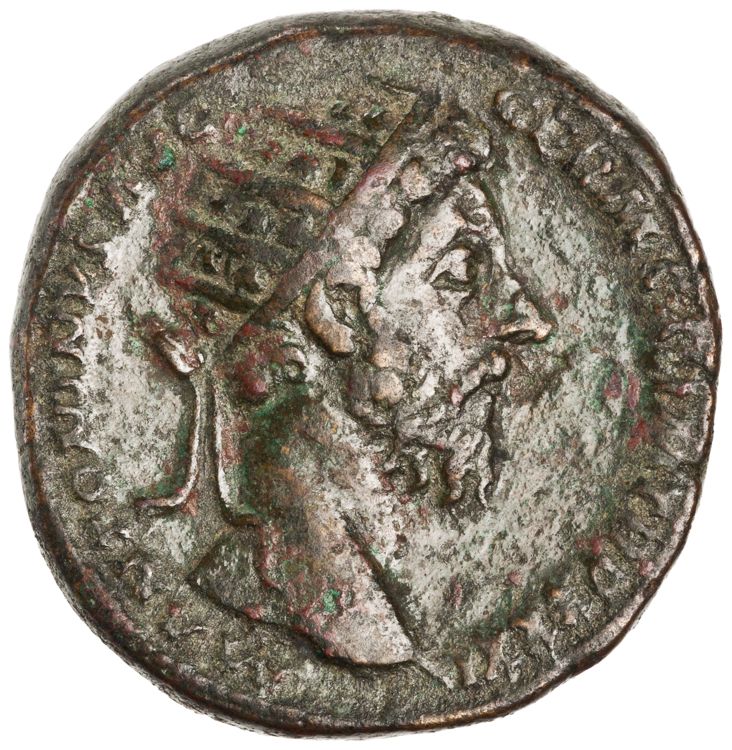 RIC III Marcus Aurelius 1186, obverse, American Numismatic Society (ans)