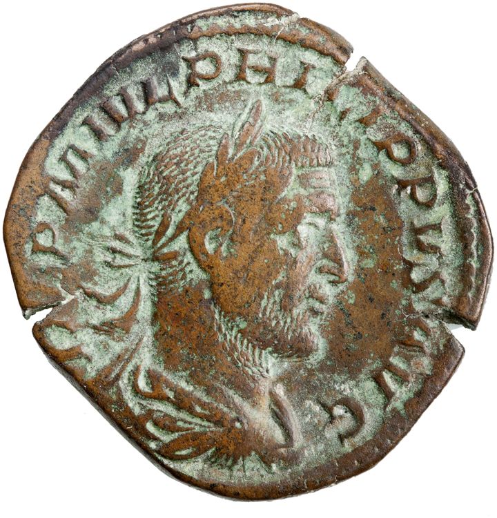 RIC IV Philip I 192A, obverse, American Numismatic Society (ans)