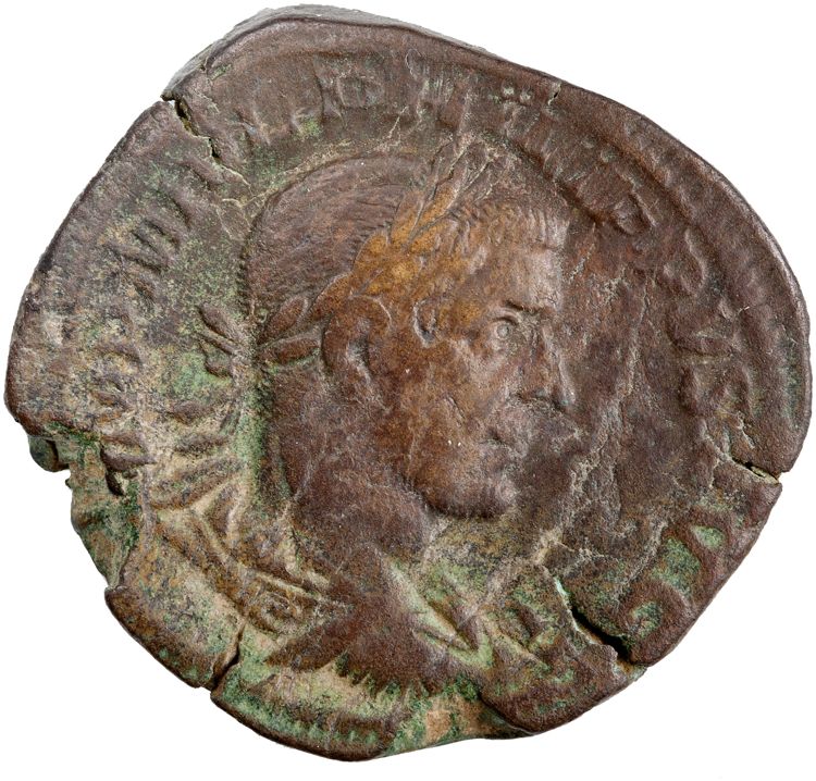 RIC IV Philip I 186 (sestertius), аверс, American Numismatic Society (ans)