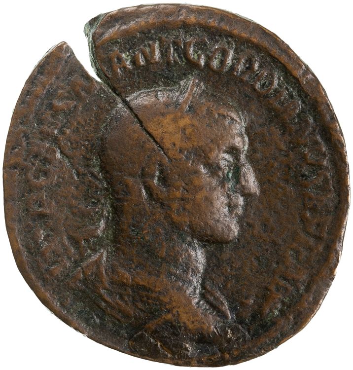 RIC IV Gordian II 8, obverse, American Numismatic Society (ans)