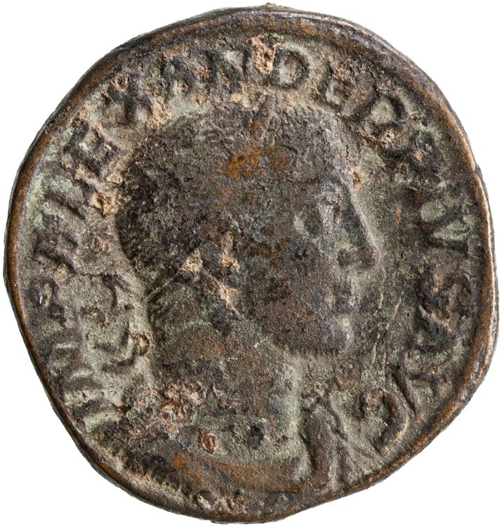 RIC IV Severus Alexander 535d, obverse, American Numismatic Society (ans)