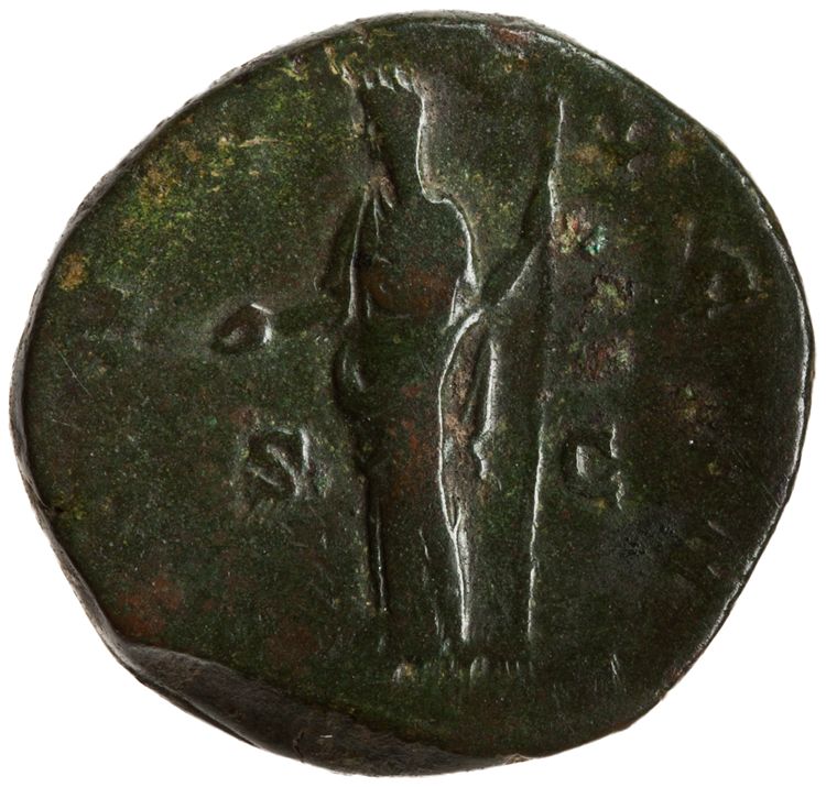 RIC III Commodus 680 (as), реверс, American Numismatic Society (ans)