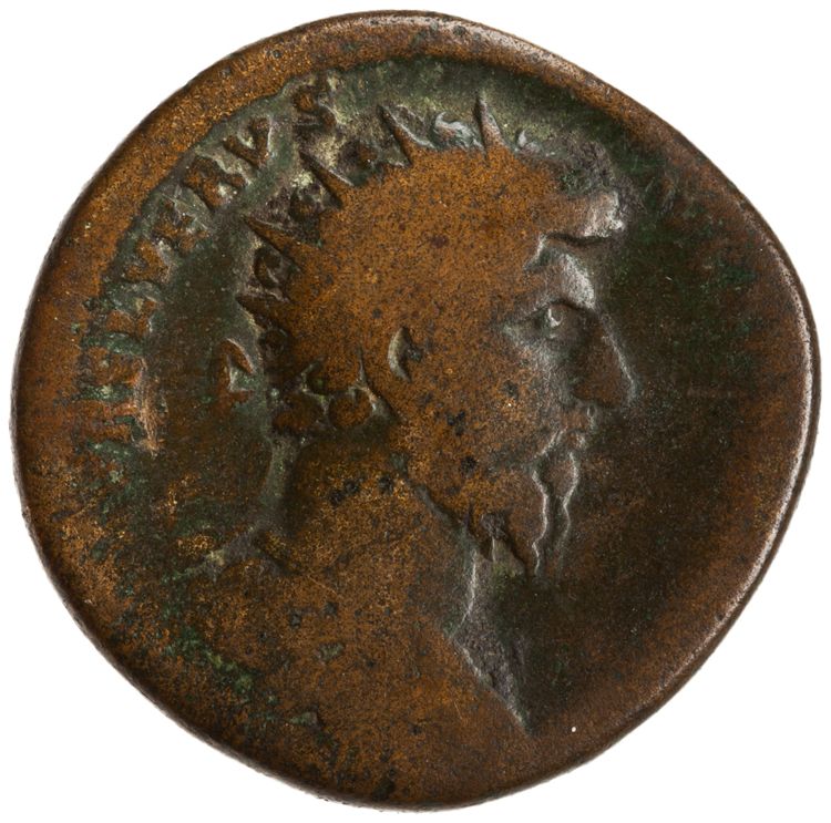 RIC III Marcus Aurelius 1388, obverse, American Numismatic Society (ans)