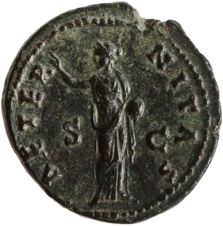 RIC III Antoninus Pius 1164 (as), реверс, American Numismatic Society (ans)