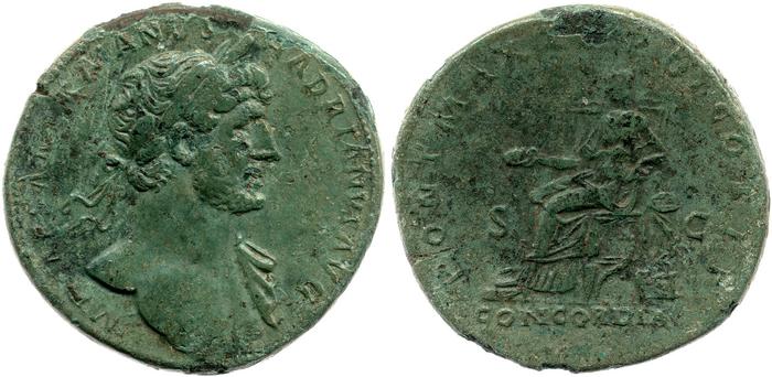 RIC II, Part 3 (second edition) Hadrian 148, реверс, Британский музей