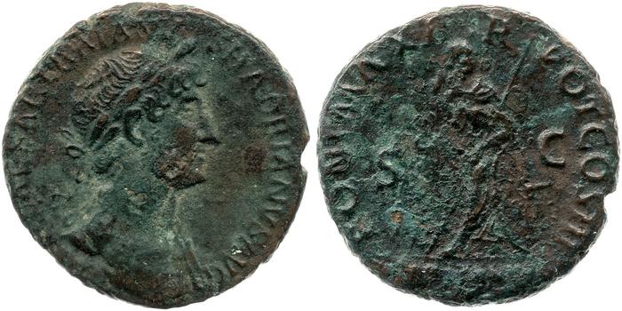 RIC II, Part 3 (second edition) Hadrian 242, реверс, Британский музей