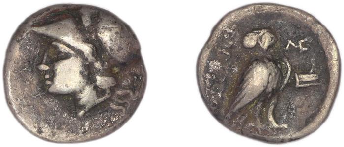 Lebedus Kinns 1980 Period I, AR IA, реверс, bm