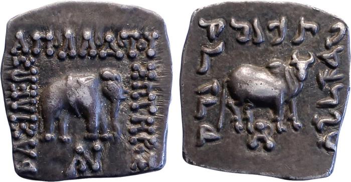 Apollodotus I of Bactria rev