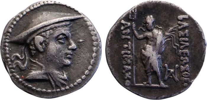 аверс Bactrian and Indo-Greek Coinage Antimachus I 6.2