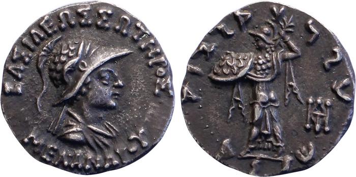 Menander I of Bactria rev