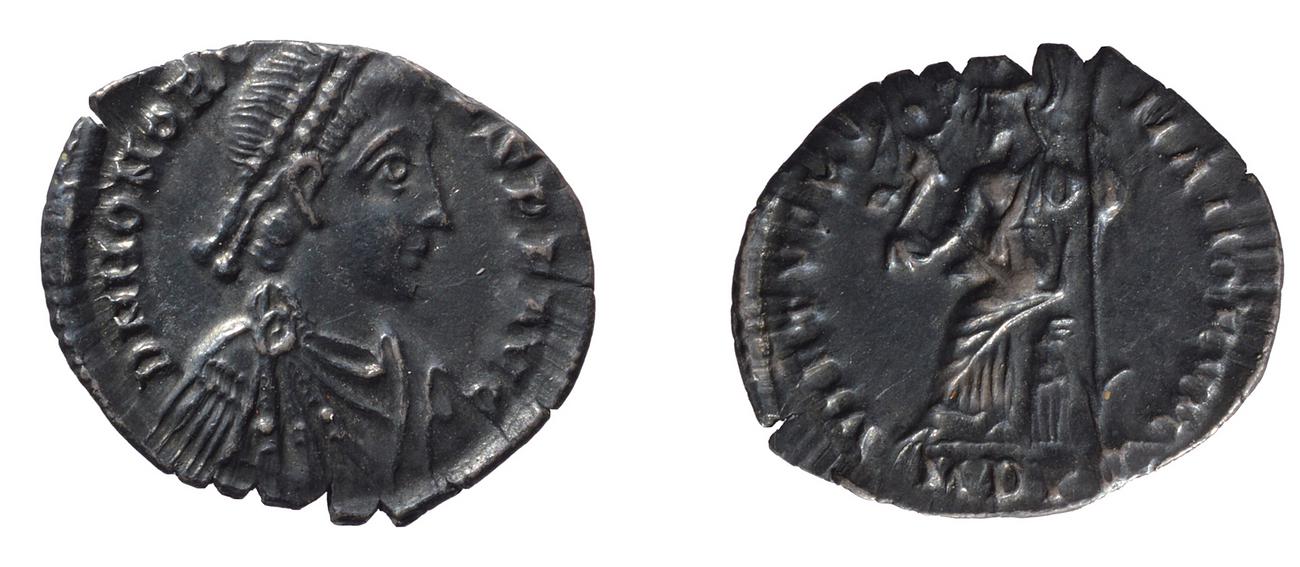 RIC IX Mediolanum 32B, аверс, bm