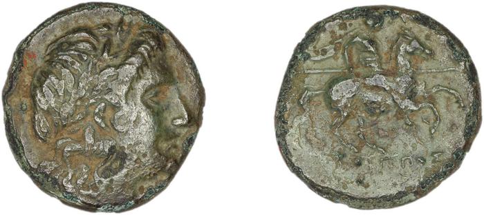 Colophon Kinns 1980 Period II, AE 14, реверс, bm