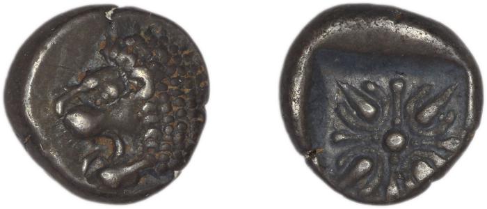 Miletus Babelon 1907 429, реверс, bm