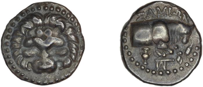 Samos Barron 1966 Last silver tetrobols, реверс, bm