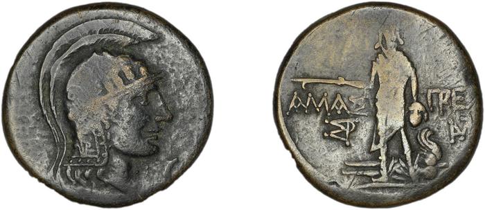 Amastris Waddington 1925 15, реверс, bm