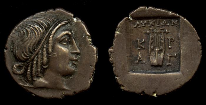 Lycian League Cragus Troxell 1982 4.102, реверс, Британский музей