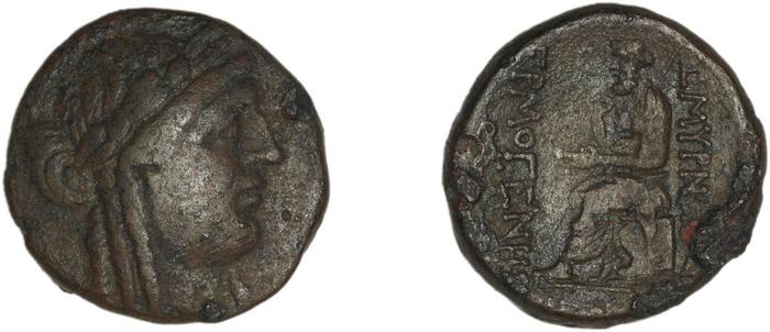 Smyrna Milne 1927 Period IX J, реверс, bm