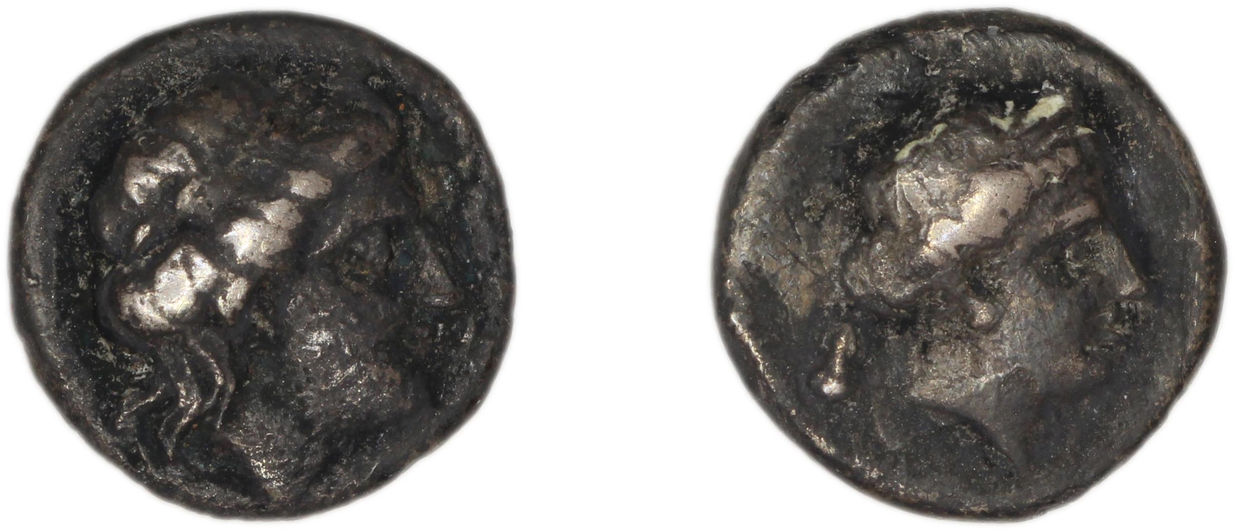 Mytilene Babelon 1910 2237-8, аверс, Британский музей