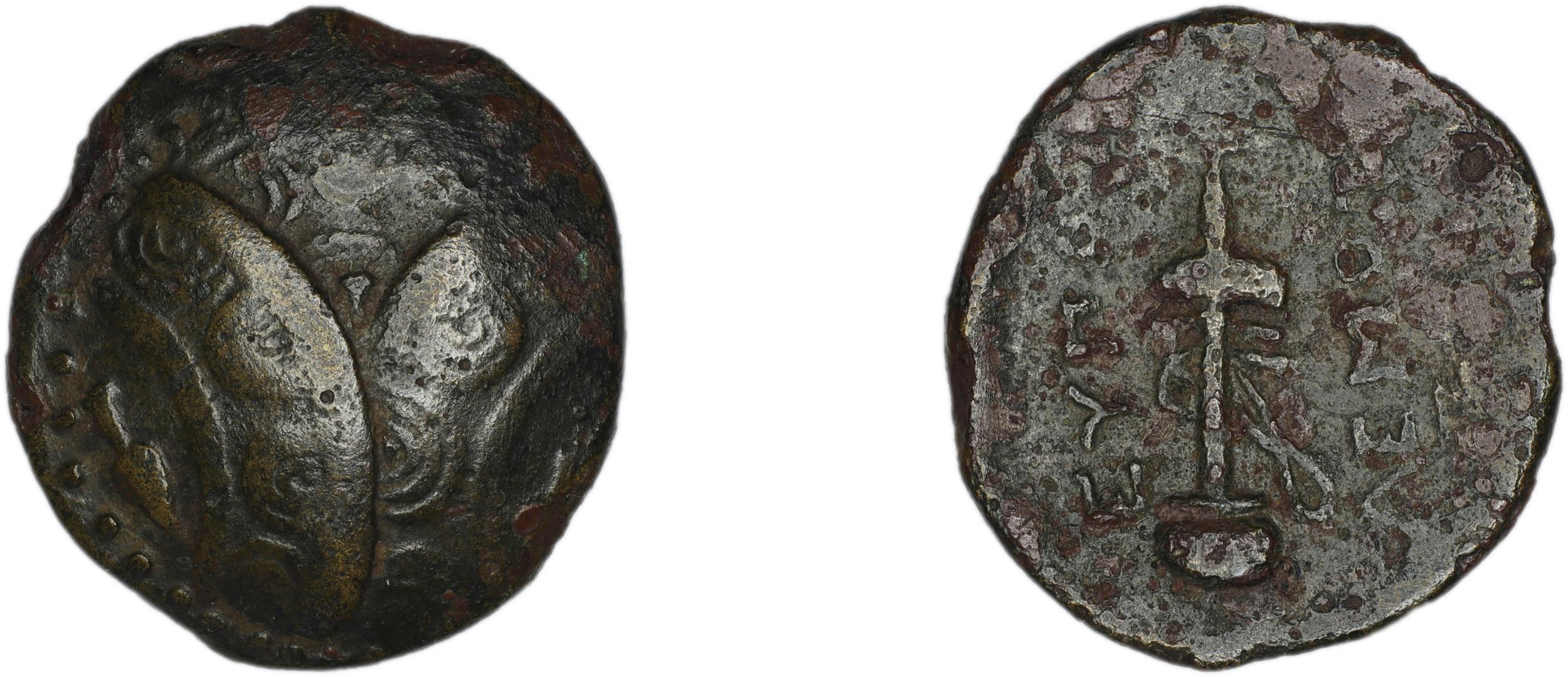 Eupolemos, strategos of Caria Caunus Ashton 1998, аверс, bm
