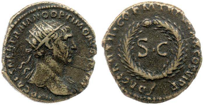 RIC II Trajan 649, реверс, bm