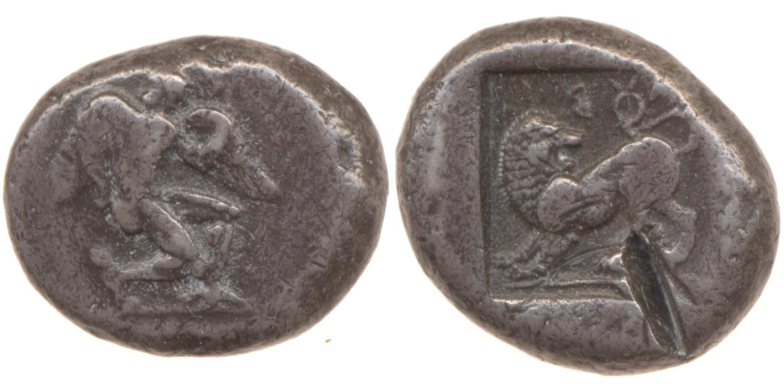 Uncertain Carian mint B Konuk 2007 M33-6, аверс, bm