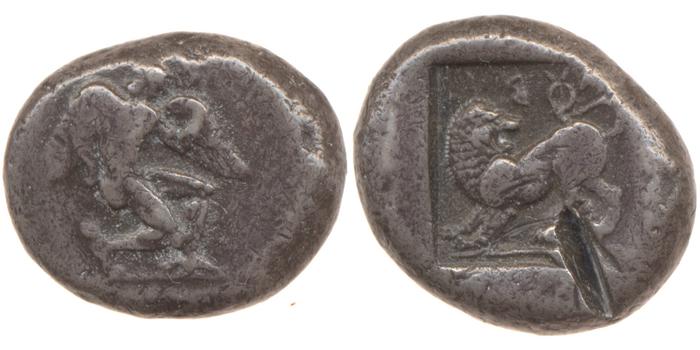 Uncertain Carian mint B Konuk 2007 M33-6, реверс, bm