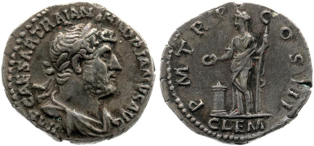 obverse RIC II, Part 3 (second edition) Hadrian 500
