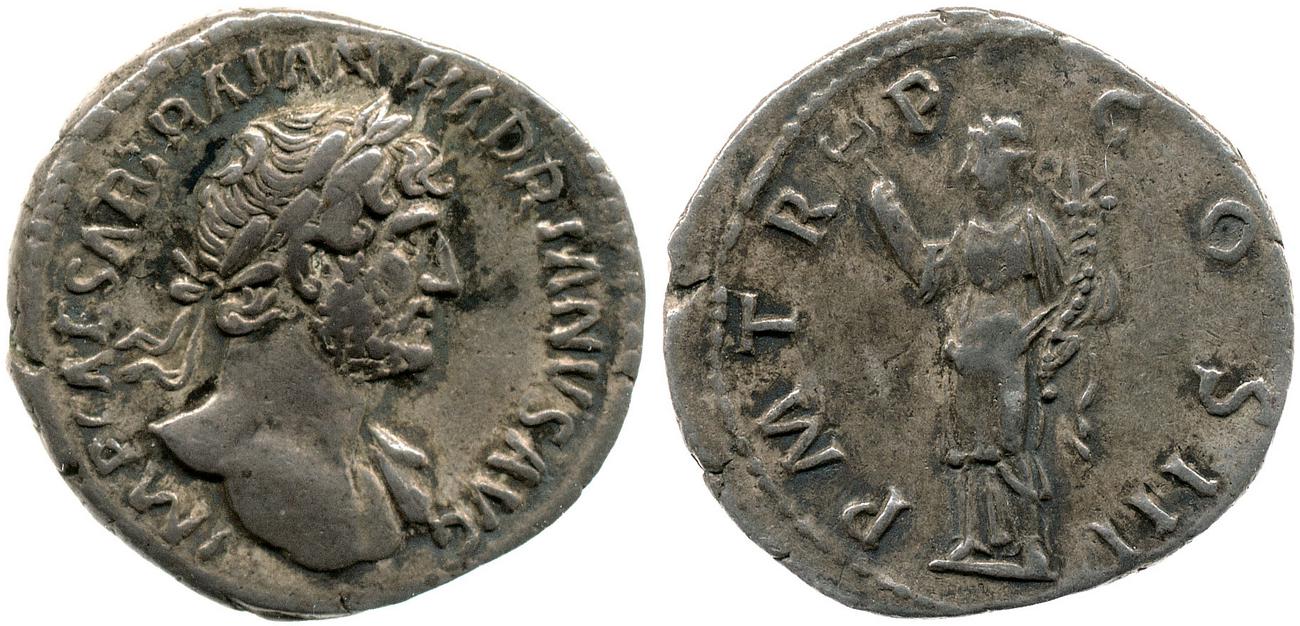 RIC II, Part 3 (second edition) Hadrian 221, аверс, bm