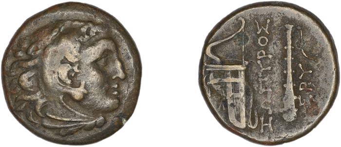 Erythrae Kinns 1980 Period III.1, AE 5, реверс, bm
