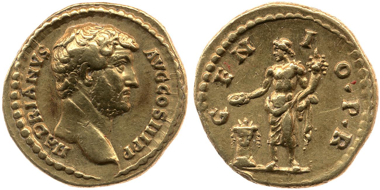 obverse RIC II, Part 3 (second edition) Hadrian 2207