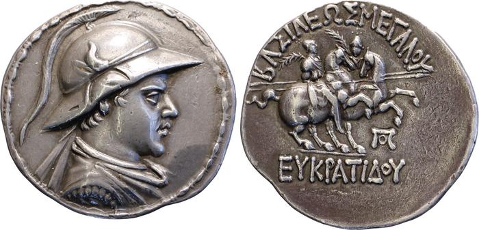 Eucratides I of Bactria rev