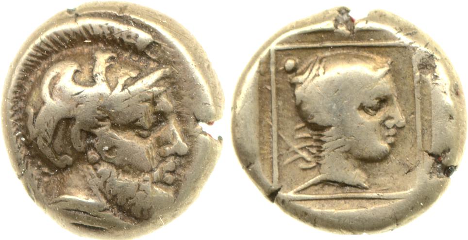 Mytilene Bodenstedt 1981 Series 4.65, аверс, Британский музей