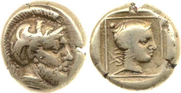 Mytilene Bodenstedt 1981 Series 4.65, реверс, Британский музей