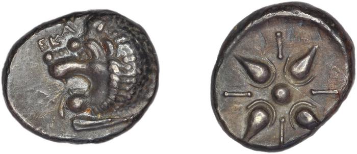 Hecatomnus of Caria Mylasa Konuk 1998 A1, реверс, Британский музей