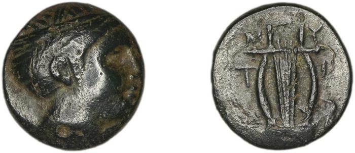 Mytilene Babelon 1910 2252, реверс, bm