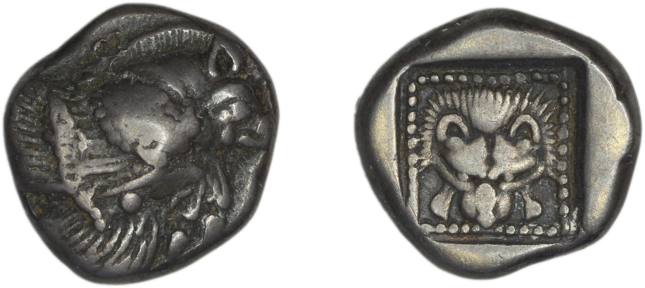 Samos Barron 1966 Samian drachms, аверс, bm