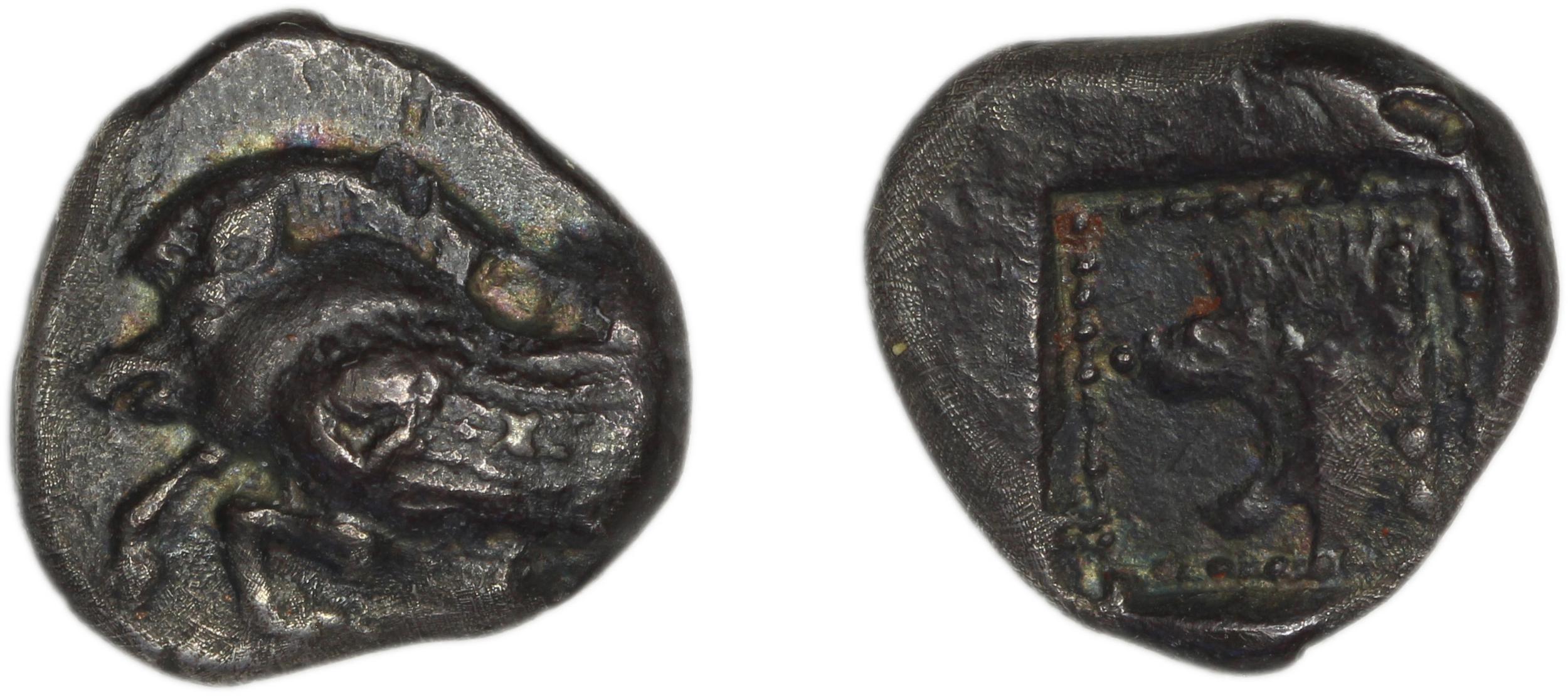 Samos Barron 1966 Class 1 triobols, аверс, bm