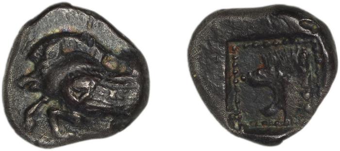 Samos Barron 1966 Class 1 triobols, реверс, bm