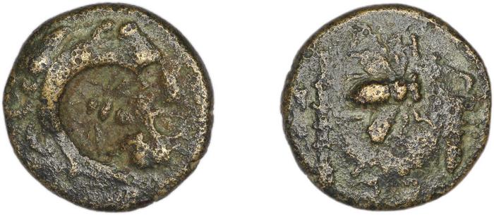 Erythrae Kinns 1980 Period III.2, AE 10, реверс, Британский музей